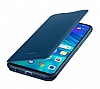 Huawei P Smart 2019 Orjinal Flip Cover Mavi Klf - Resim 2