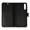 Huawei P Smart S Czdanl Kapakl Siyah Deri Klf - Resim: 2