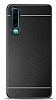 Huawei P30 Metal Siyah eritli Rubber Klf
