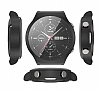 Huawei Watch GT 2 Pro Ekran Korumal Siyah Silikon Klf - Resim: 2
