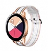 Huawei Watch GT 2 Renkli izgili effaf Beyaz Silikon Kordon (46 mm) - Resim 1