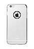 ibacks Fling iPhone 6 / 6S Premium Metal Silver Rubber Klf - Resim: 9