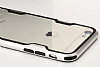 ICON iPhone 6 Plus / 6S Plus Silver Silikon Kenarl effaf Rubber Klf - Resim: 1