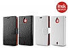 Imak Sony Xperia Sola Ultra nce Kapakl Beyaz Deri Klf - Resim: 4