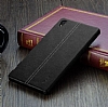 IMAK Sony Xperia Z5 Premium Siyah Lux Deri Klf - Resim 3