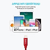 incore inLine Lightning Apple MFI Lisansl rgl Silver Kablo 3m - Resim: 4