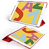 iPad 10.2 (2021) Slim Cover Pembe Klf - Resim 3