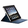 iPad 2 / iPad 3 / iPad 4 360 Derece Dner Standl Siyah Deri Klf - Resim: 13