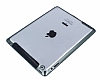 iPad 2 / iPad 3 / iPad 4 Siyah Silikon Kenarl effaf Rubber Klf - Resim: 2