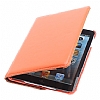 iPad Mini 360 Derece Dner Standl Turuncu Deri Klf - Resim: 3