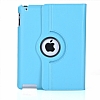 iPad Mini 360 Derece Dner Standl Mavi Deri Klf - Resim: 8