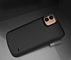 iPhone 12 Mini 4000 mAh Bataryal Siyah Klf - Resim 1
