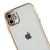iPhone 11 Kamera Korumal Bumper Beyaz Silikon Klf - Resim 2