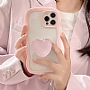 iPhone 11 Kalp Tutuculu Beyaz Silikon Klf - Resim: 3