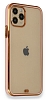 iPhone 11 Pro Max Bumper Pembe Silikon Klf - Resim: 2