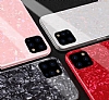 iPhone 11 Pro Granit Desenli Beyaz Rubber Klf - Resim: 3