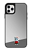 iPhone 11 Pro Kedi Figrl Aynal Silver Rubber Klf