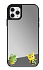 iPhone 11 Pro Kurbaa Figrl Aynal Silver Rubber Klf