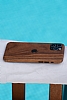Woodenzy iPhone 11 Pro Max Doal Ceviz Ahap Kaplama - Resim 1
