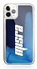 iPhone 11 Pro Max Kiiye zel Neon Kumlu Lacivert Silikon Klf