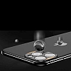 iPhone 11 Pro Max Silver Metal Kamera Lensi Koruyucu - Resim: 1