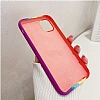iPhone 11 Pro Max Rainbow Lansman Beyaz-Yeil Silikon Klf - Resim: 4
