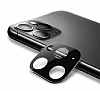 iPhone 11 Pro Max Siyah Metal Kamera Lensi Koruyucu - Resim 1