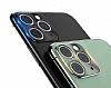 iPhone 11 Pro Siyah Metal Kamera Lensi Koruyucu - Resim 1