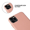 iPhone 11 Pro Metal Tulu Kahverengi Deri Klf - Resim: 1