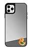 iPhone 11 Pro Sar rdek Figrl Aynal Silver Rubber Klf