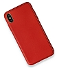 iPhone XS Max Silikon Kenarl Yeil Deri Klf - Resim: 3