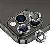 iPhone 11 Pro Max Siyah Tal Kamera Lens Koruyucu
