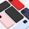 iPhone 11 Rainbow Bordo Silikon Klf - Resim 1