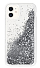 iPhone 11 Simli Sulu Silver Rubber Klf