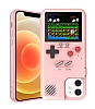 iPhone 11 Oynanabilir Tetris Gameboy Pembe Telefon Klf