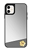 iPhone 11 Yldz Figrl Aynal Silver Rubber Klf