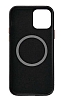 iPhone 12 / 12 Pro 6.1 in Macsafe zellikli Siyah Deri Klf - Resim 1