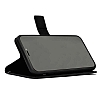 Kar Deluxe iPhone 12 / 12 Pro 6.1 in Kapakl Czdanl Siyah Deri Klf - Resim: 2