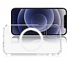 Eiroo iPhone 12 / 12 Pro 6.1 in Manyetik zellikli Wireless effaf Silikon Klf - Resim: 4