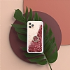 iPhone 12 / 12 Pro Simli Sulu Yzk Tutuculu Rose Gold Rubber Klf - Resim: 1