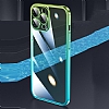 iPhone 12 Geili Kamera Korumal Siyah-Mavi Silikon Klf - Resim 2