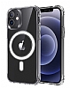 Eiroo iPhone 12 Mini 5.4 in Manyetik zellikli Wireless effaf Silikon Klf - Resim: 8