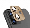 iPhone 12 Mini 5.4 inç Metal Gold Kamera Lens Koruyucu