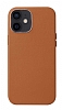 iPhone 12 Mini 5.4 in Metal Tulu Kahverengi Deri Klf