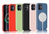 iPhone 12 Mini 5.4 in Silksafe Wireless arj Destekli Mavi Klf - Resim: 2