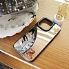 iPhone 12 Pro Ayck Figrl Aynal Silver Rubber Klf - Resim: 2