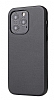 iPhone 13 Pro Max Metal Tulu Siyah Deri Klf
