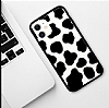 iPhone 12 Mini 5.4 in nek Desenli Siyah Kenarl Silikon Klf - Resim: 1