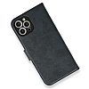 iPhone 12 Pro Max Kamera Korumal Czdanl Lacivert Deri Klf - Resim: 2