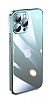 iPhone 12 Pro Max Geili Kamera Korumal Siyah-Mavi Silikon Klf